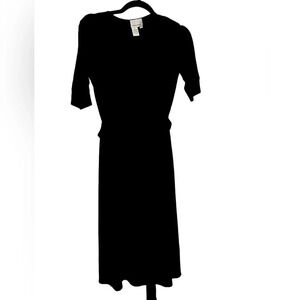 Donna Morgan black wrap dress in excellent condition​